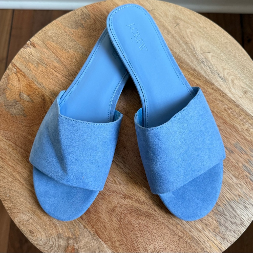 J. Crew Microsuede Single Strap Slide
Sandals in Bright Peri sz: 10 NWOB